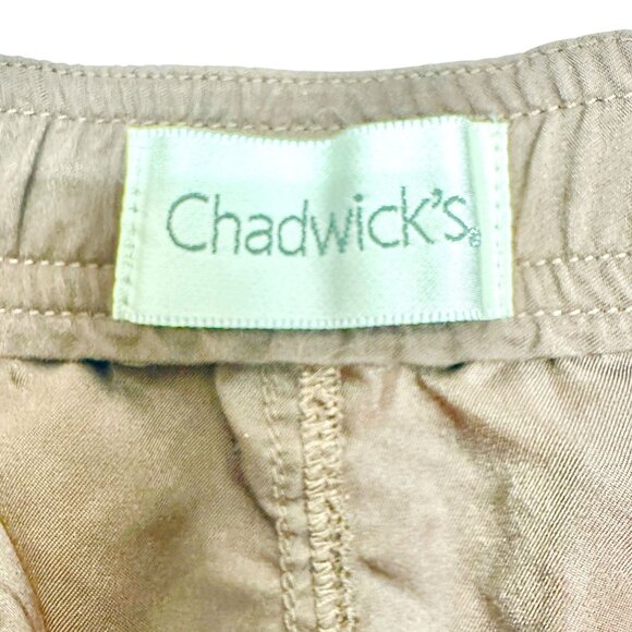 Chadwicks Bermuda Swim Shorts Womens Size 18 Brown Long Polyester Drawstring - Picture 4 of 7